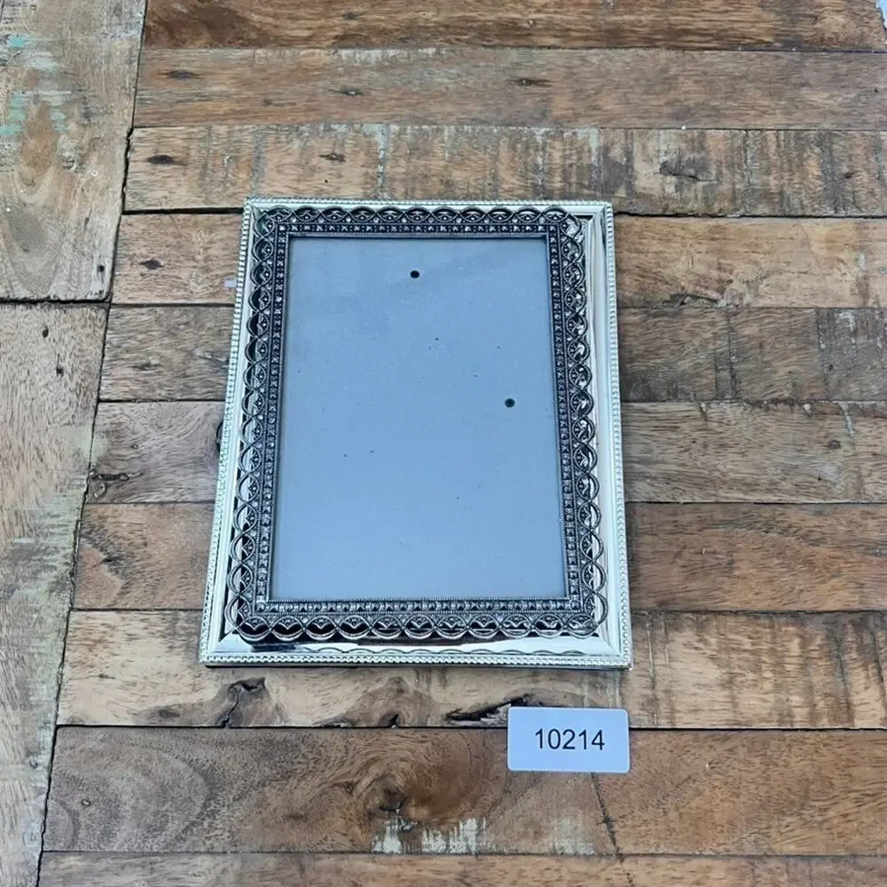 Set Of Two Ornate Silver-Plated Picture Frames 5 x 7